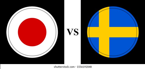 flag of japan vs sweden