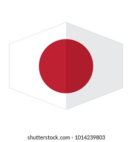flag of Japan,vector illustration of Japan flag, official colors and proportion correctly. National Flag of Japan, A Flag Illustration within a Sign of the country of Japan.