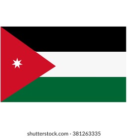 A flag of Jordan