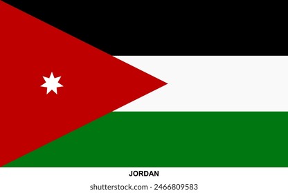 Flag of JORDAN, JORDAN national flag