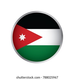 Flag of Jordan (Round icon)