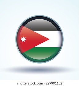 Flag of Jordan, vector illustration