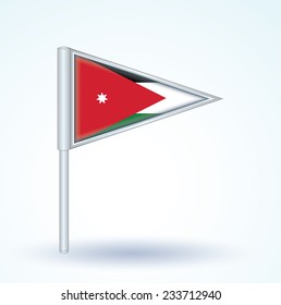 Flag of Jordan, vector illustration