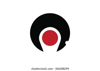 Flag of Kagoshima prefecture of Japan. Vector illustration.