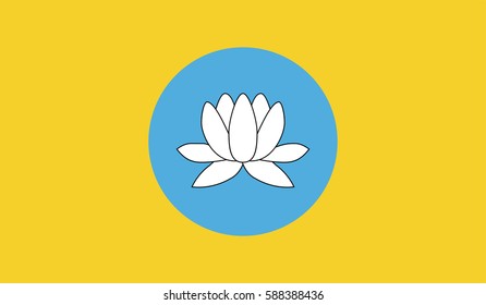 flag of kalmykia vector icon illustration eps10. page symbol for your web site design kalmykia flag logo, app, UI. kalmykia flag Vector illustration, EPS10.