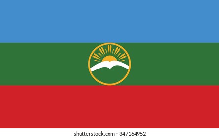 Flag of Karachay-Cherkessia