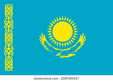 Flag of Kazakhstan, 3:2 Format, Kazakhstan Flag