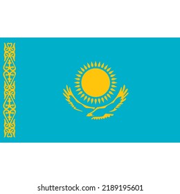 The flag of Kazakhstan was introduced on 4 June 1992 replacing the Flag of Kazakhstan SSR. This flag consists of a prairie bird and a yellow sun on a blue background.