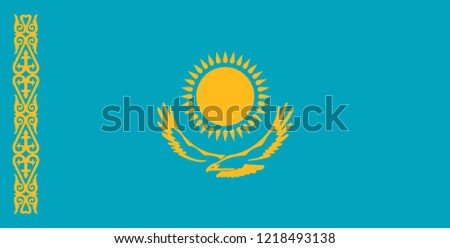 Flag of Kazakhstan vector, country flags, flags

