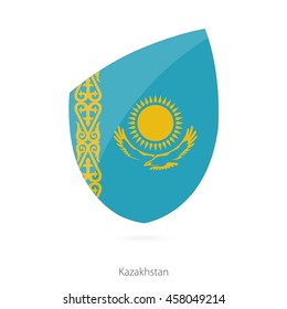 Flag of Kazakhstan. Vector Illustration.