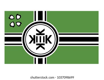 Flag of Kekistan , vector illustration isolated 