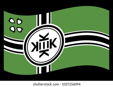 Flag of Kekistan , vector illustration isolated 