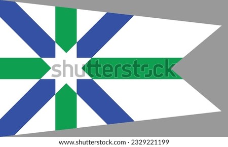 Flag of Kent, Ohio, USA. 