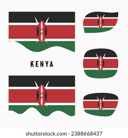 Flag of Kenya Flat Vector