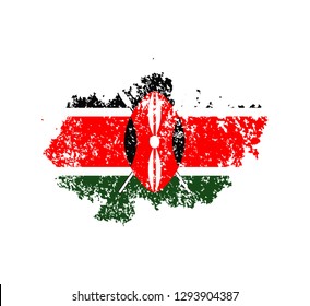 Flag Kenya of the old state
