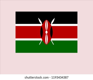 Flag of Kenya vector