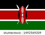 Flag of Kenya a vector illustration