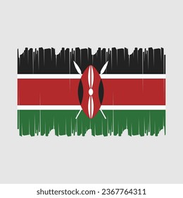 Flag of Kenya Vector Illustration