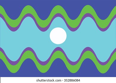 Flag Of Kingman Reef. Vector Illustration.