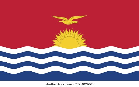 Flag of Kiribati vector format eps