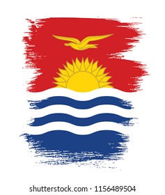 Flag of Kiribati, vector illustration