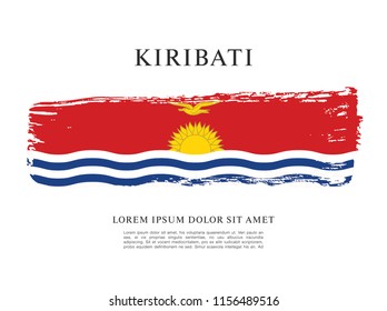 Flag of Kiribati, vector illustration