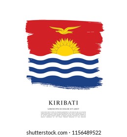 Flag of Kiribati, vector illustration