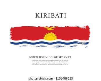 Flag of Kiribati, vector illustration