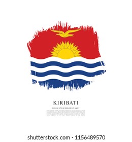 Flag of Kiribati, vector illustration