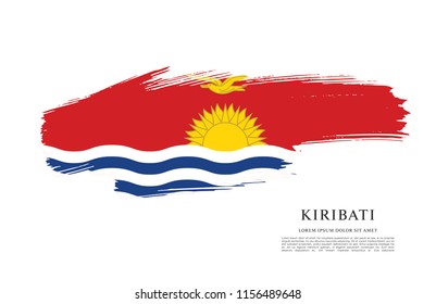 Flag of Kiribati, vector illustration