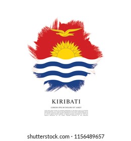 Flag of Kiribati, vector illustration