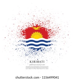 Flag of Kiribati, vector illustration