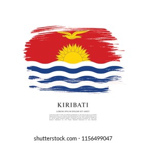 Flag of Kiribati, vector illustration