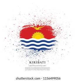Flag of Kiribati, vector illustration