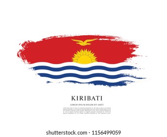 Flag of Kiribati, vector illustration