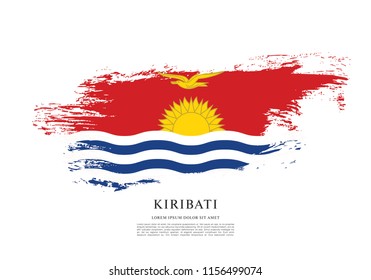 Flag of Kiribati, vector illustration