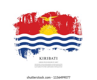 Flag of Kiribati, vector illustration