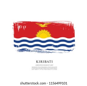Flag of Kiribati, vector illustration