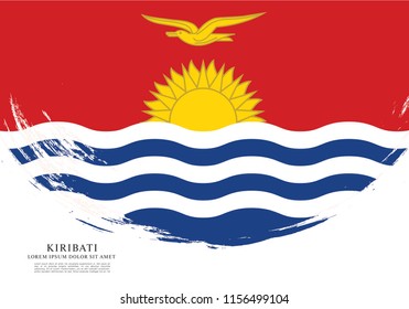 Flag of Kiribati, vector illustration