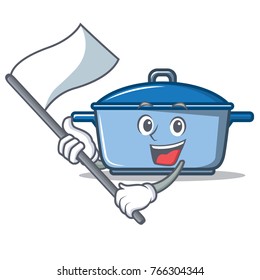 With flag kitchen character cartoon style