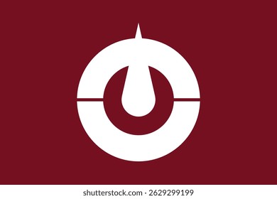 The flag of Kochi prefecture, Japan, vector design