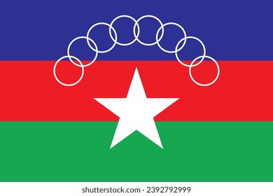 Flag of Kokang Self-Administered Zone (Republic of the Union of Myanmar, Burma)