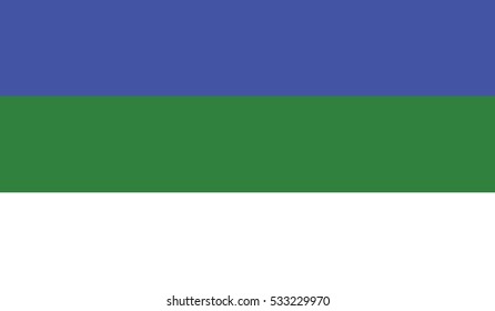 flag of komi vector icon illustration eps10