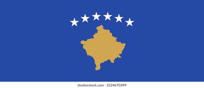 Bandera de Kosovo, versión larga, Imágenes vectoriales