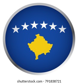 Flag of Kosovo (Round icon)