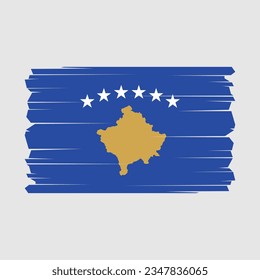 Flag of Kosovo with Transparent Background