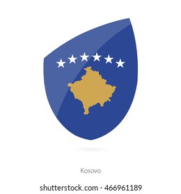 Flag of Kosovo. Vector Illustration.