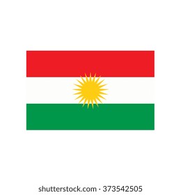 A flag of Kurdistan