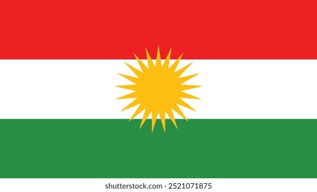 Bandera de Kurdistán Bandera Nacional de Country