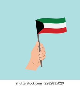 Bandera de Kuwait, Bandera portadora de mano